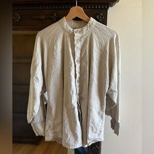 Vintage Mandarin Neck Blouse